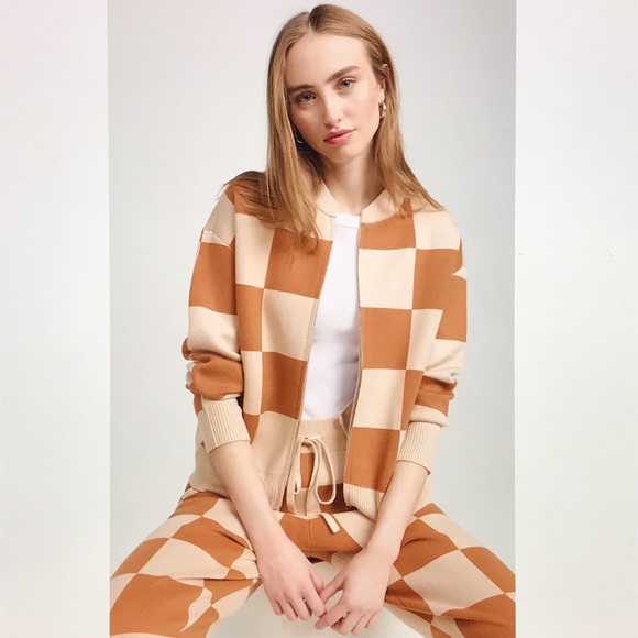 Monrow supersoft sweater bomber jacket XS New - Picture 4 of 16